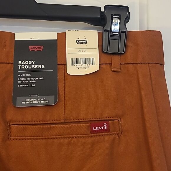 Levi's Baggy Trouser Baked Clay Pants Size 25 x 31 - Picture 7 of 15
